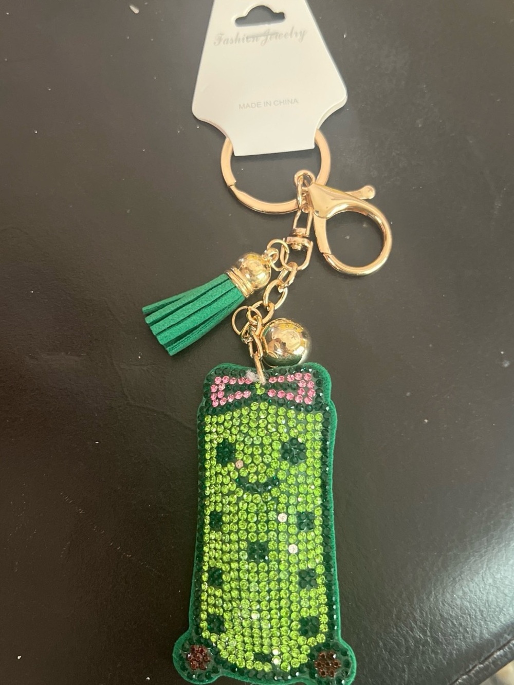 Fashion Jewelry Pickle Keychain & Tassel Bag  Charm
